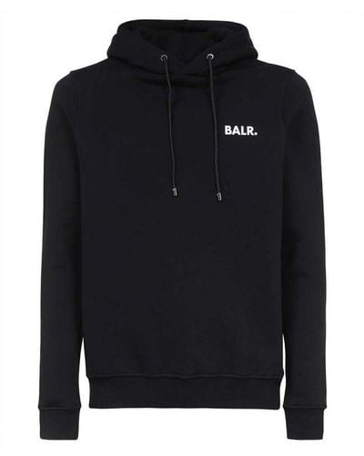 BALR . Hoodies Brand Straight Hoodie Zwart - Blauw
