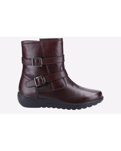 Fleet   Foster Zambia Wide Fit Boots - Brown