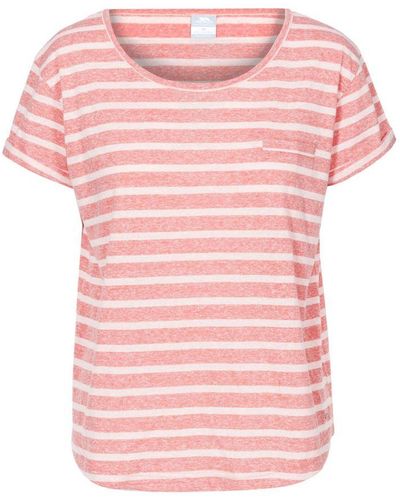 Trespass Dames Fleet Korte Mouwen T-shirt (roze)