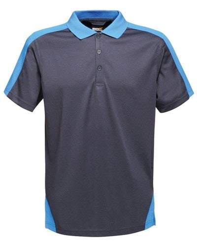 Regatta Contrast Coolweave Quick Dry Work Polo Shirt - Blue