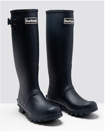 Barbour Bede Ladies Wellington Boots Cotton - Black