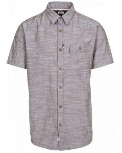 Trespass Slapton Short Sleeve Shirt (mos) - Grijs