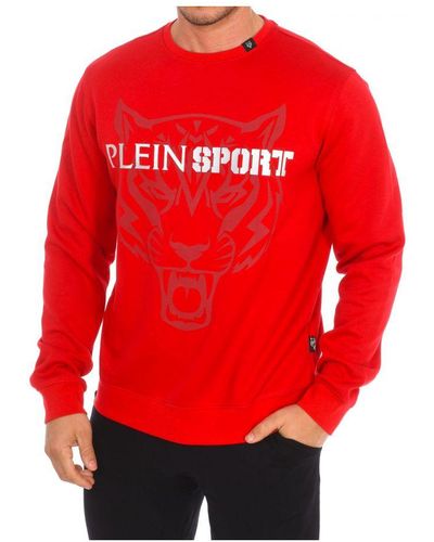 Philipp Plein Fipsg600 Long-Sleeved Crew-Neck Sweatshirt - Red
