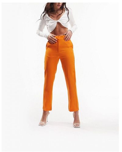 ASOS Slim Skim Cigarette Trouser - Orange