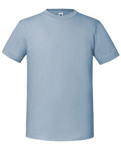 Fruit Of The Loom Iconic Premium Ringspun Cotton T-Shirt (Mineral) - Blue