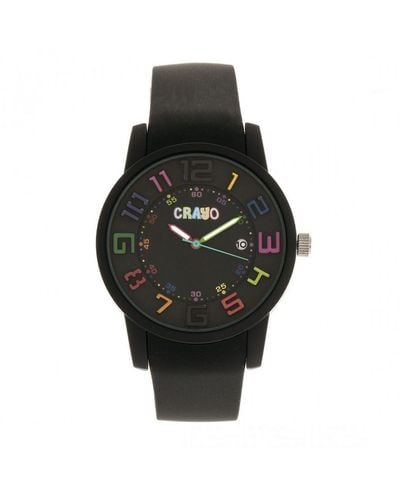 Crayo Festival Unisex Horloge Met Datum - Zwart