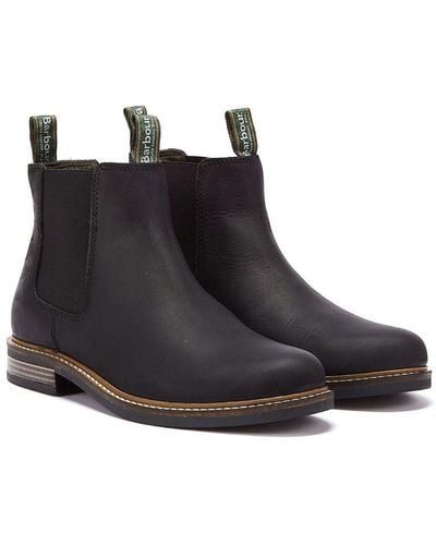 Barbour Farsley Chelsea Boots Rubber - Black