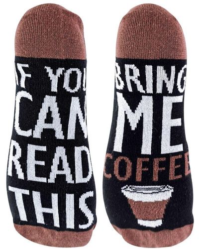 Sock Snob If You Can Read This Socks Bring Me Coffee - Blue