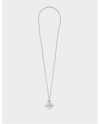 Vivienne Westwood Accessories Mayfair Large Orb Pendant Necklace - White