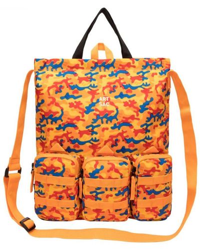 Art-sac Vinsent Triple Tote Bag Nylon - Orange