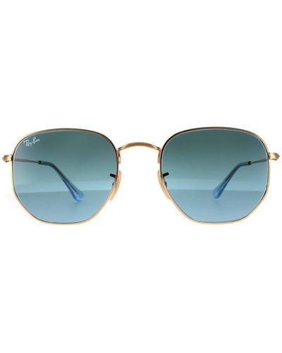 Ray-Ban Square Gradient Sunglasses Metal - Blue