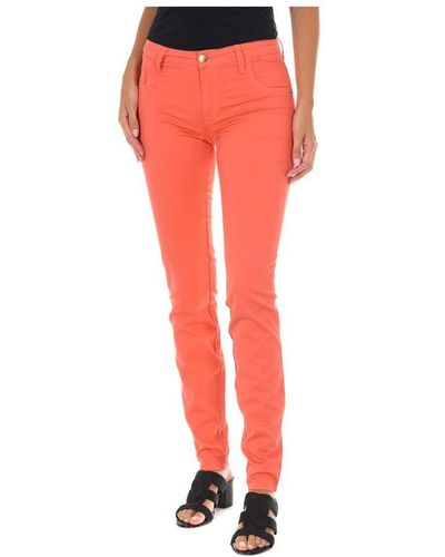 Met Trousers Melissa Fil Cotton - Red