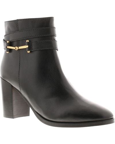 Ted Baker Boots Anisea Ankle Leather Block Heel Leather (Archived) - Black
