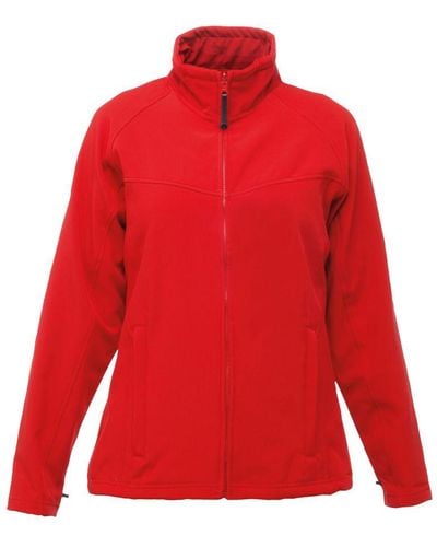 Regatta Ladies Uproar Softshell Jacket (Water Repellent & Wind Resistant) (Classic/Seal) - Red