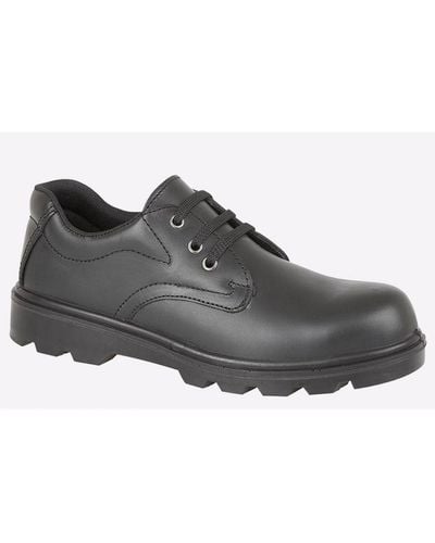 Grafters Iowa Leather Safety Shoes - Black