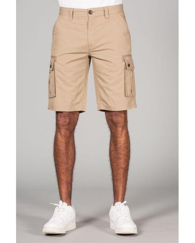Tokyo Laundry Cotton Cargo-Style Short With Pockets - Natural