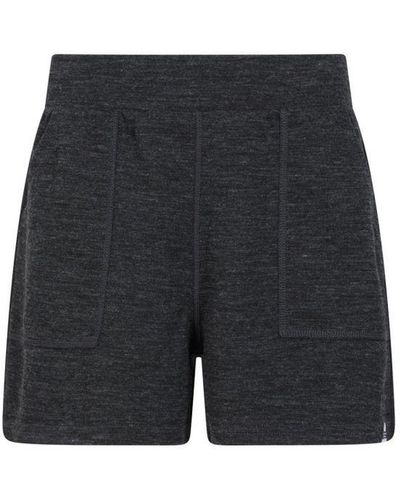 Mountain Warehouse Merino Wol Sweat Shorts (zwart) - Blauw