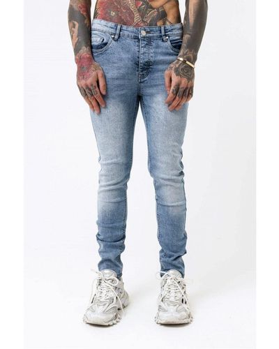 Good For Nothing Cotton Skinny Denim Jeans - Blue