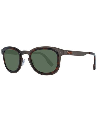 Zegna Sunglasses Zc0007 50 20r Titanium - Groen