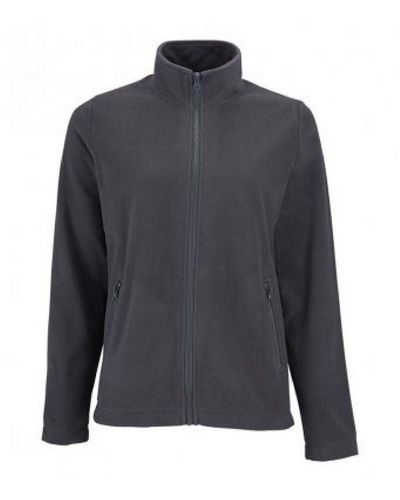 Sol's Normandische Fleece Jacket (houtskool) - Blauw
