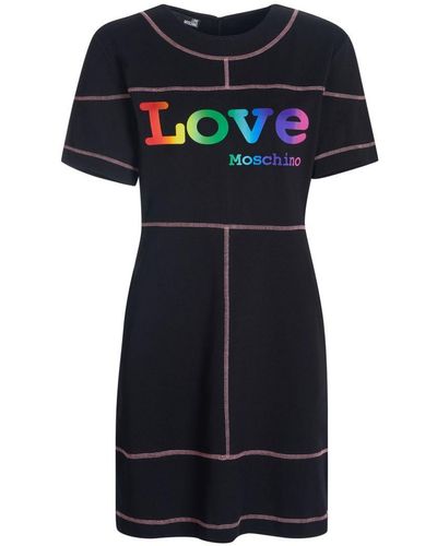 Love Moschino Liefdevolle Moschino-jurk - Zwart