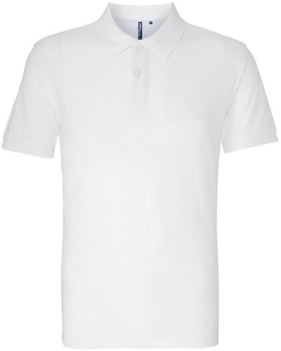 Asquith & Fox Organic Classic Fit Polo Shirt () - White