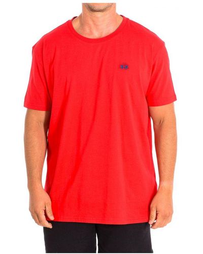 La Martina Short Sleeve T-Shirt Tmr004-Js206 - Red