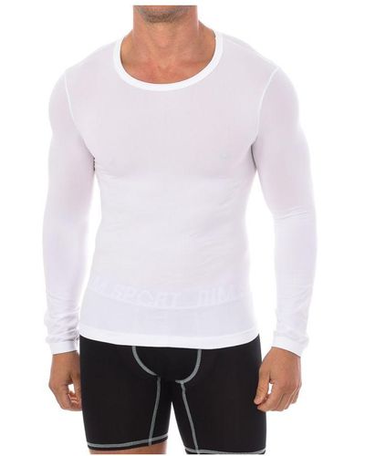 Intimidea Girocollo Long Sleeve And Round Neck Undershirt 200079 - White