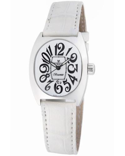 Montres De Luxe Bisanzio Watch Leather - White