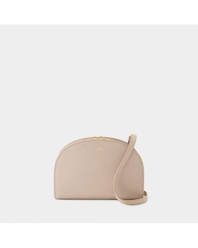 A.P.C. Demi-Lune Crossbody - White