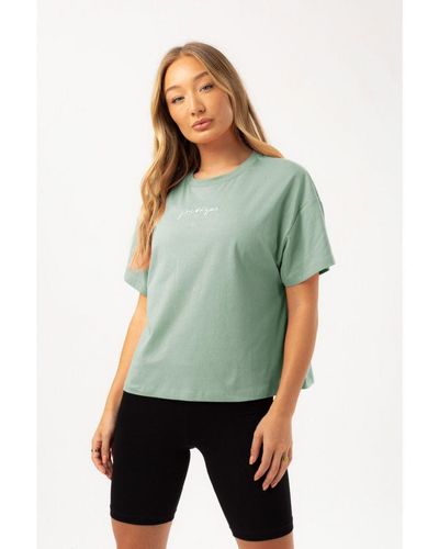 Hype Sea Foam Scribble T-shirt - Green