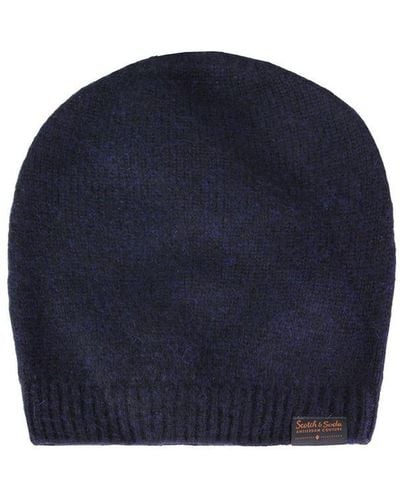 Scotch & Soda Wool Basic Beanie Winter Hat 133918 0818 - Blue