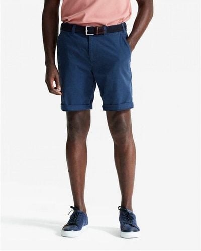 Oliver Sweeney Frades Italian Cotton Chino Shorts - Blue