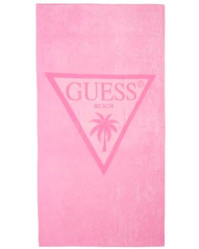 Guess Palmas-strandhanddoek Voor - Roze