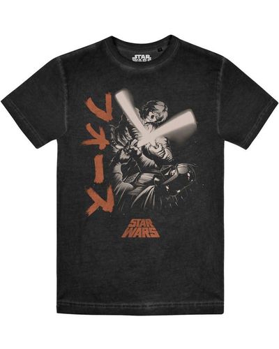 Star Wars Battle Manga T-shirt - Black