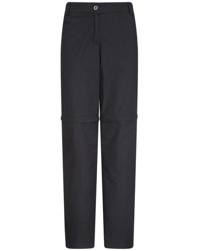 Mountain Warehouse Ladies Quest Zip-Off Hiking Trousers () - Blue