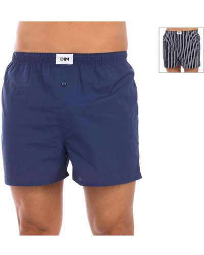 DIM Pack-2 Boxers Ecosmart With Elastic Band D0Arm - Blue