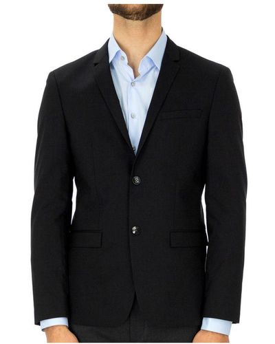 Calvin Klein Slim Wollen Stretch Blazer - Zwart