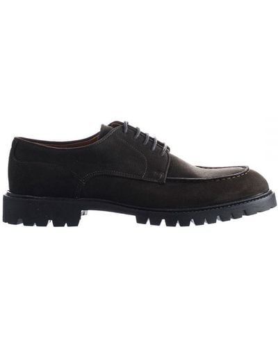 Hackett Chino Golf Derby Dark Brown Shoes - Black