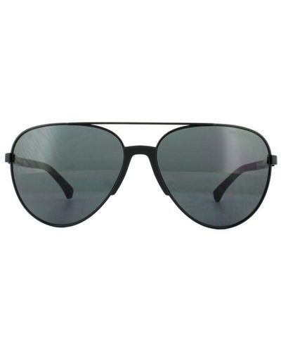 Emporio Armani Sunglasses 2059 320387 Matt Metal - Grey