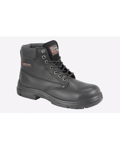 Grafters Compton Safety Boots (Extra Wide Fit) - Black