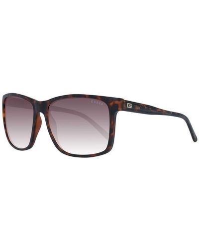 Guess Square Sunglasses With Gradient Lenses - Brown
