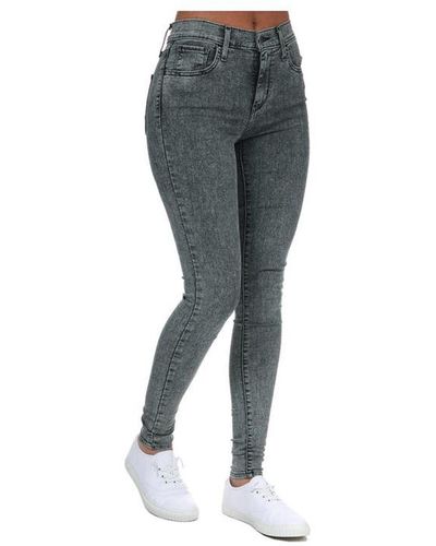 Levi's Levi's 720 Skinny Jeans Met Hoge Taille In Grijs