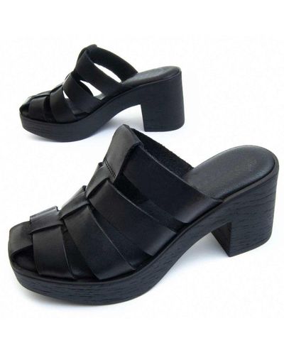 Purapiel Heel Sandal Purasandal23 In Negro - Zwart