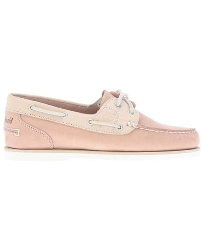 Timberland Womenss Classic Boat Shoes - Pink