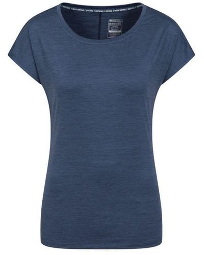 Mountain Warehouse Ladies Panna Ii Uv Protection Loose T-Shirt () - Blue
