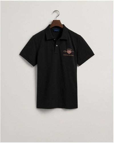 GANT Archive Shield Polo Shirt - Black