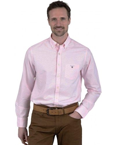 GANT Overhemd Met Normale Pasvorm | Het Oxford-shirt - Paars