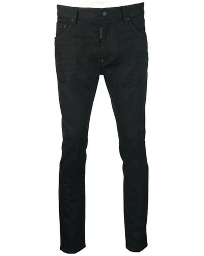 DSquared² Straight Leg Bootcut Jean Black Jeans - Zwart