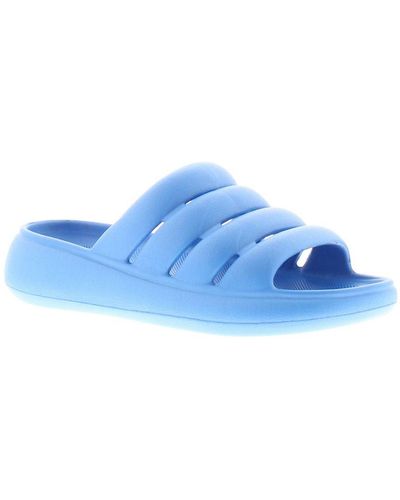 Wynsors Mule Jelly Sandals Smooth Slip On - Blue